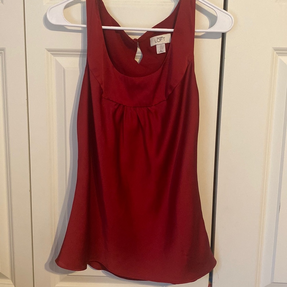 ANN Taylor Loft Red Top - Size 6